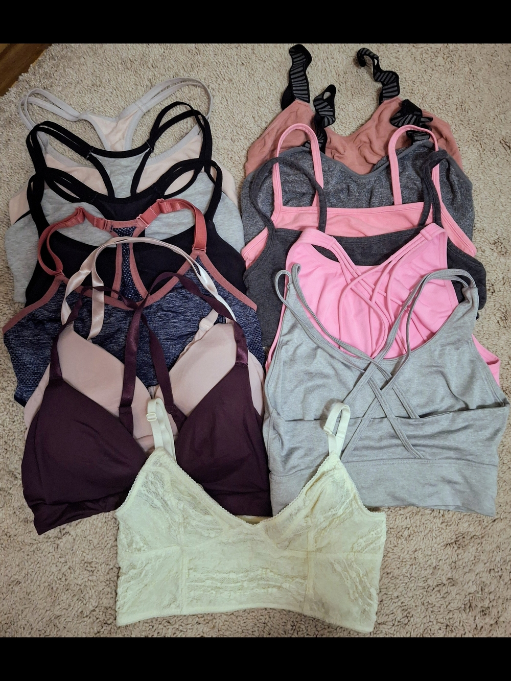 BUNDLE Qty 13  - Women's Mixed Style Bralettes